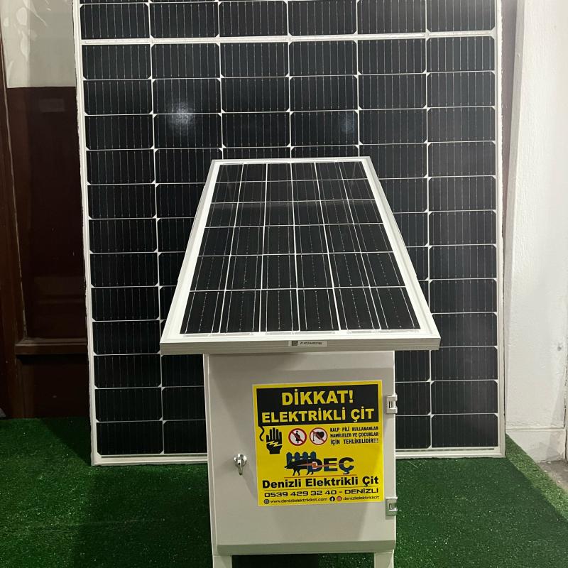 Kompakt Pro  80s 30000Volt 50w Güneş Panelli Sensörlü Elektrikli Çit Seti