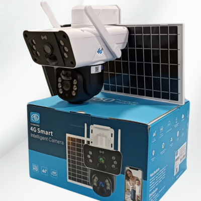 Güneş Panelli 4G Yapay Zekalı Kamera Çift Lensli 355° Ultra HD