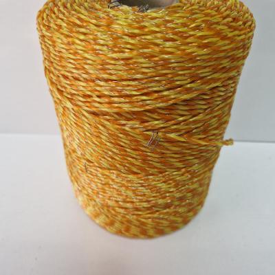 FM500ST Sarı Turuncu Elektrikli Çit İpi 12 Kol Büküm İpli , 0,20 Mikron Tek Krom Tel Örgülü FM500ST (500MT) FM500ST