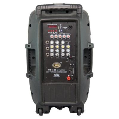 West Sound TKS 12 DC 12'' 250 Watt Portatif Şarjlı Mikserli Anfi